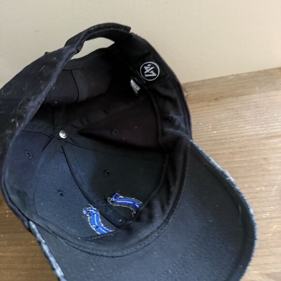 Indianapolis Colts NFL '47 Curved Bill Black/Blue Hat Cap Adult Men's Adjustable - Picture 3 of 3